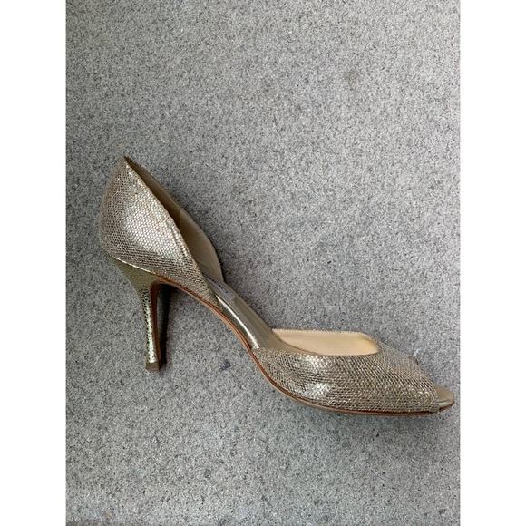 Jimmy Choo Logan D'orsay Peep Toe Pumps - Picture 6 of 7